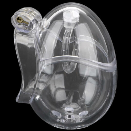 Egg Chastity Device With Anti Pullout Ring Smooth Cage Side