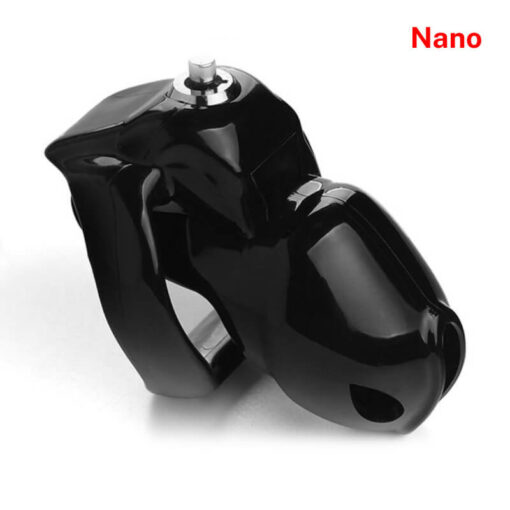 Holy Trainer V5 Resin Male Chastity Device Black Nano