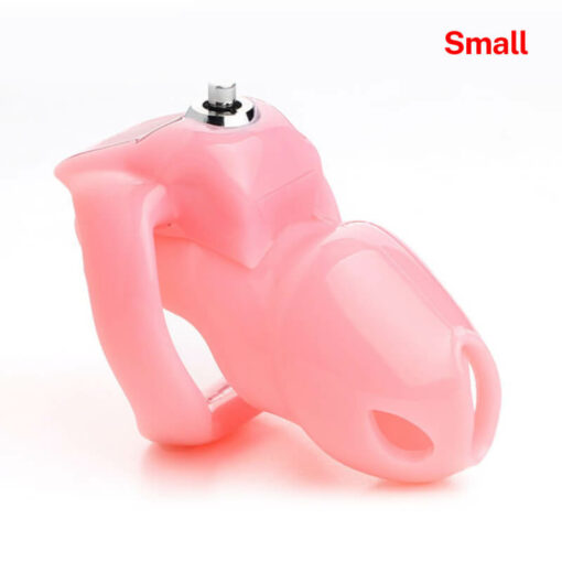 Holy Trainer V5 Resin Male Chastity Device Pink Small