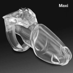 Holy Trainer V5 Resin Male Chastity Device Transparent Maxi