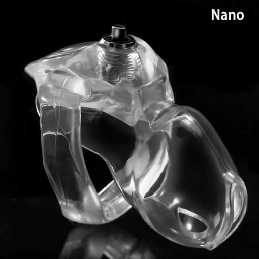 Holy Trainer V5 Resin Male Chastity Device Transparent Nano