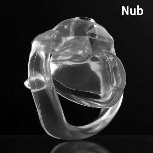 Holy Trainer V5 Resin Male Chastity Device Transparent Nub