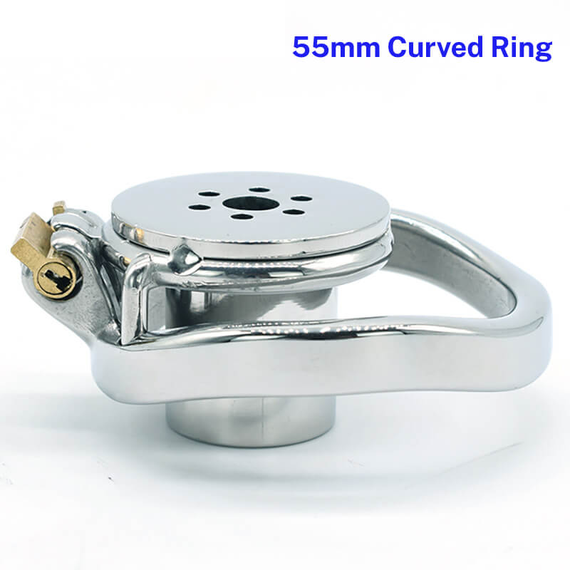 Metal Negative Chastity Cage With Inverted Cylinder and Removable