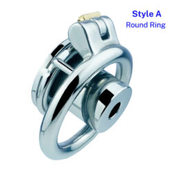Inverted Cylinder Flat Chastity Cage StyleA Round Ring