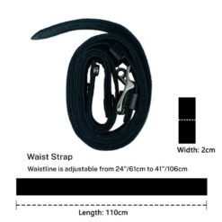 Pleather Waist Strap For Chastity Cage Size
