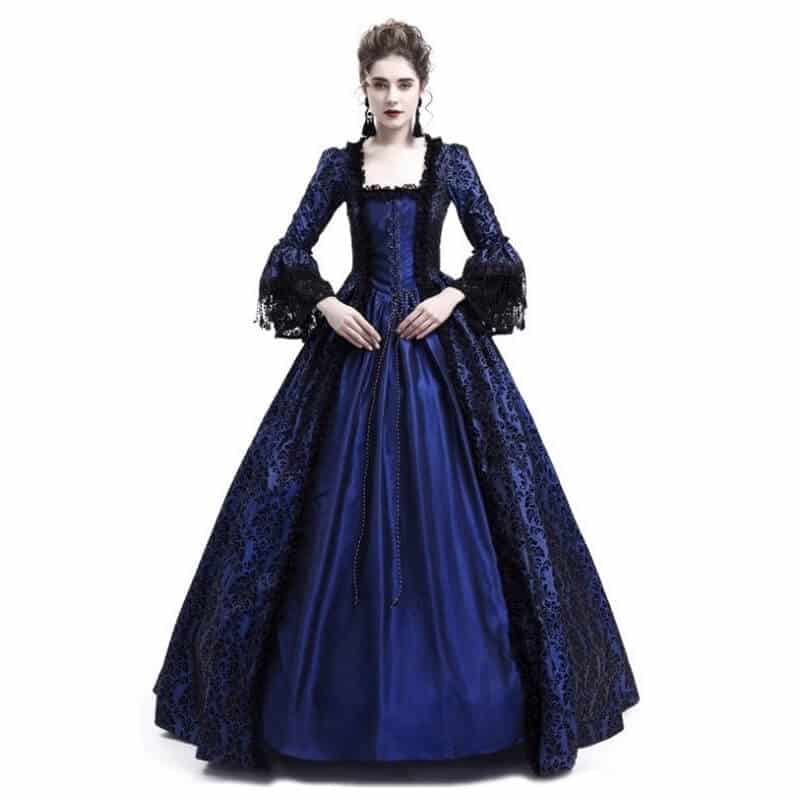 Plus Size Lace Medieval Corset Court Dress Costume
