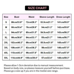 Plus Size Lace Medieval Corset Court Dress Size Chart