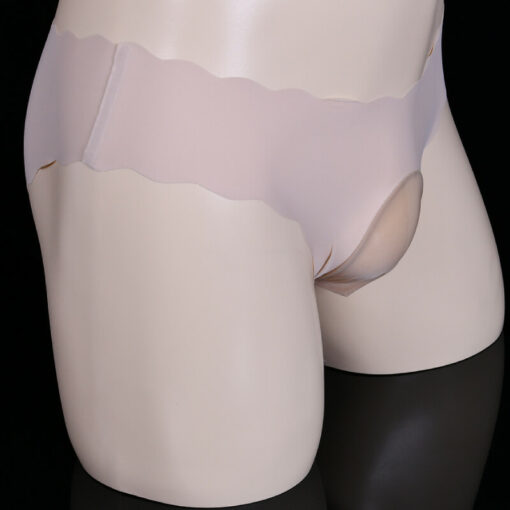 Seamless Silky Bikini Panty With Cock Pouch Complexion Side
