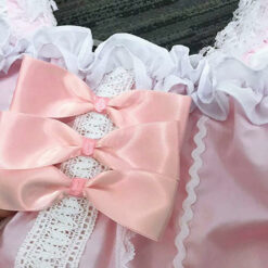 Sissy Luxurious Frilly Princess Dress Pink Bowknots