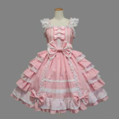 Sissy Luxurious Frilly Princess Dress Pink Front