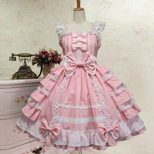 Sissy Luxurious Frilly Princess Dress Pink In Shop