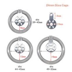 Ultra Slice Flat Chastity Cage 24mm Cage Size