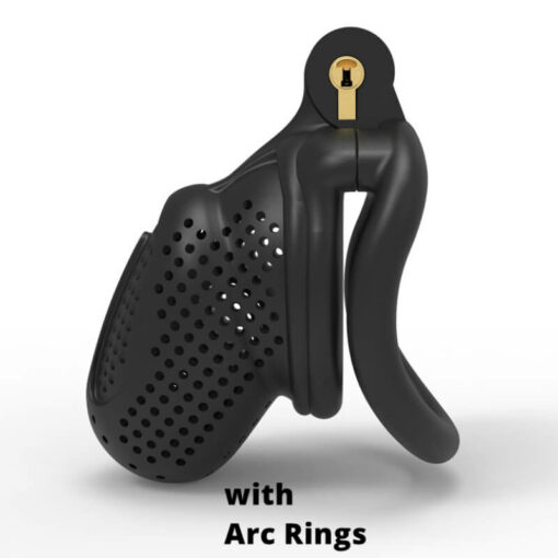 3D Printed Bee-hive Chastity Cage With Arc Ring