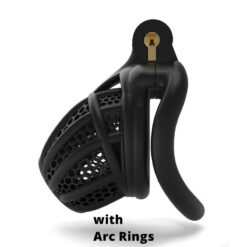 3D Printed Lattice Chastity Cage With Arc Ring