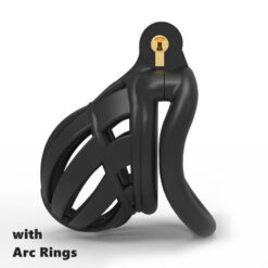 3D Printed Resin Birdcage Chastity Device With Arc Ring