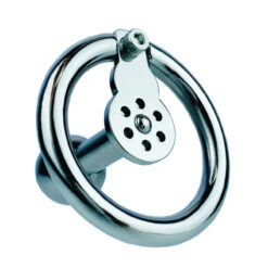 Negative Ball Inverted Steel Chastity Cage Ball And Bar Front