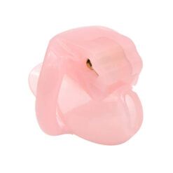 Resin Holy Trainer V3 Nub Chastity Cage Pink Front