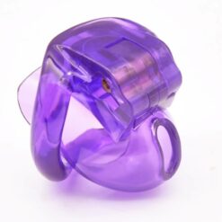 Resin Holy Trainer V3 Nub Chastity Cage Purple Side