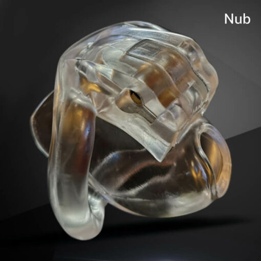 Resin Holy Trainer V3 Nub Chastity Cage Transparent
