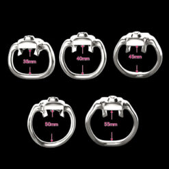 Steel Holy Trainer V5 Chastity Device Rings