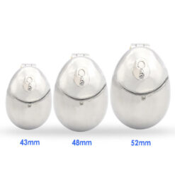 Anti Pullout Steel Egg Chastity Device Cage Sizes