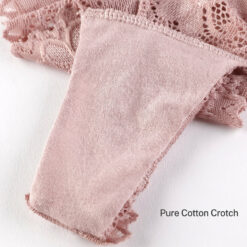 Full Lace Stretch Femboy Thong Cotton Crotch