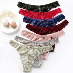 Full Lace Stretch Femboy Thong Multiple Colors1