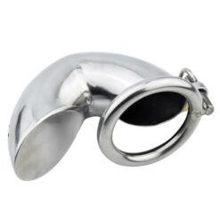 Full Restraint Steel Curve Chastity Cage Bottom