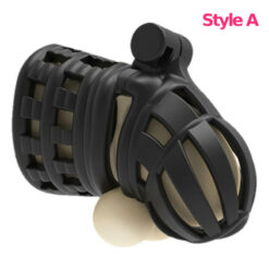 Anti-Pullout Cone Ring Chastity Cage StyleA