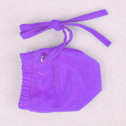 Modesty Cock Warmer Drawstring Penis Pouch Purple