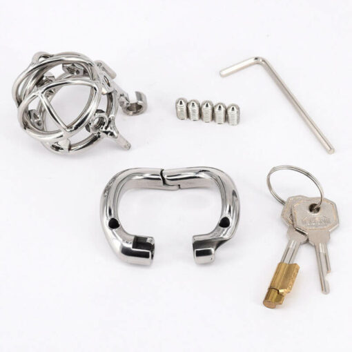 Screws Torture Stainless Steel Spiked Chastity Cage Accessories