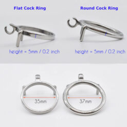 Steel Cock Ring Chastity Cage Cock Ring Size