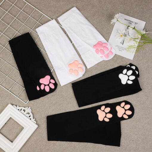 Lolita Kitten Paw Pad Stockings Multiple Colors