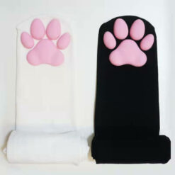 Lolita Kitten Paw Pad Stockings White And Black