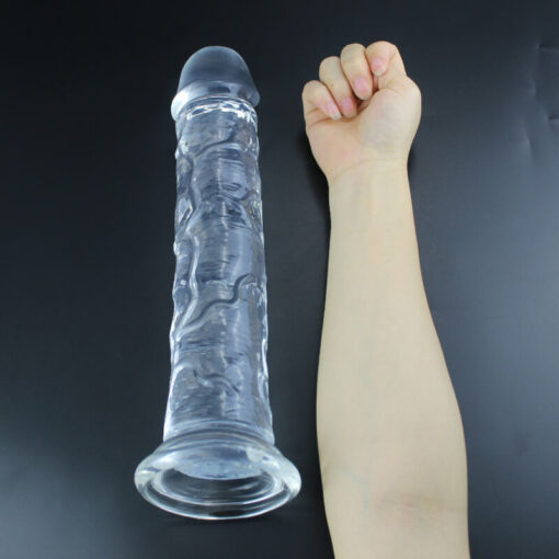 Adam And Eve Crystal Clear Jelly Dildos Clear3