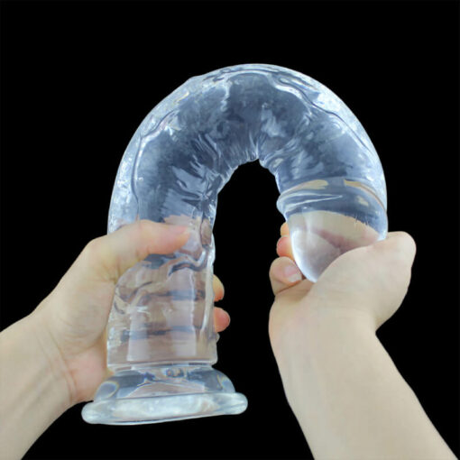 Adam And Eve Crystal Clear Jelly Dildos Clear4