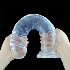 Adam And Eve Crystal Clear Jelly Dildos Clear5