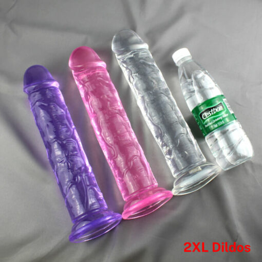 Adam And Eve Crystal Clear Jelly Dildos Multiple Colors
