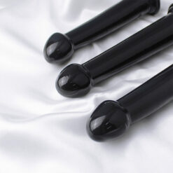 Clear Dildo Butt Plugs With Suction Cup Black3