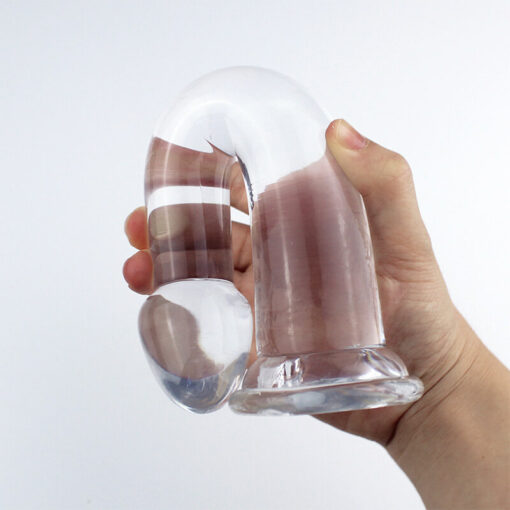 Clear Dildo Butt Plugs With Suction Cup Clear3