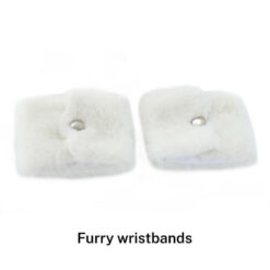 Cute Bunny Maid Outfit Wrap Buttock Bodysuit Dress Furry Wristbands