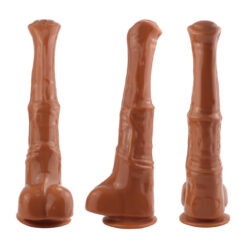 Extra Large Horse Cock Dildo Brown2