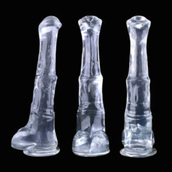 Extra Large Horse Cock Dildo Clear1