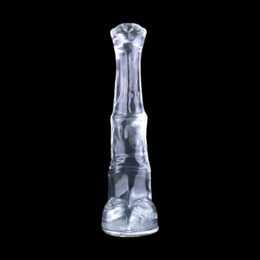 Extra Large Horse Cock Dildo Clear3