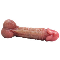 Realistic Silicone Dildo With Foreskin6