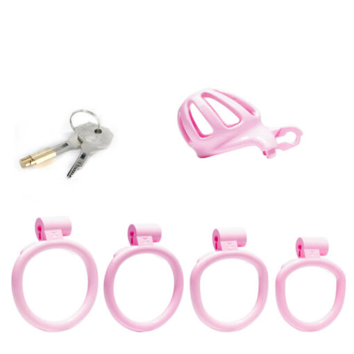 Sissy Princess Resin Chastity Cage With Rings