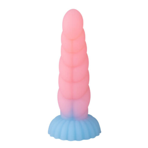 Soft Silicone Fantasy Anal Dildo Pink Front