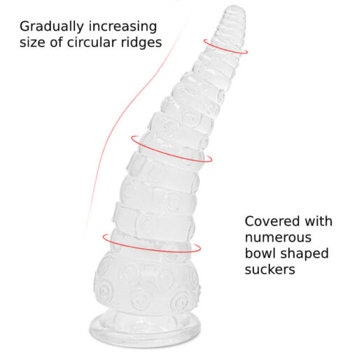 Clear Tentacle Dildo Illustration