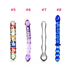 Glass Beaded And Ribbed Dildos2