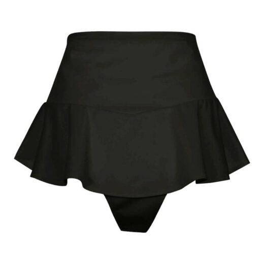 Femboy Bubble Butt Super Mini Skirt With Panty Black Back